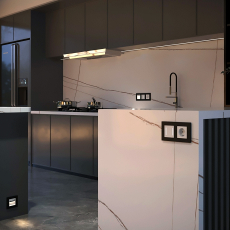 Выключатель сенсорый двухклавишный с подсветкой, без рамки Werkel белый W4522001 