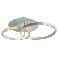 Светодиодная диммируемая люстра с ПДУ Profit Light 8047/2 WHT 60W+6W RGB