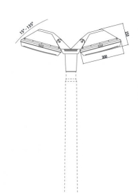 4P2.000.G20.WYE28 Консоль на столб Fumagalli Rosa