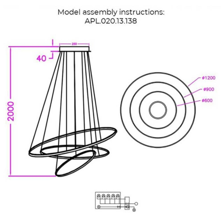 Подвесной светильник Aployt Monisia APL.020.13.138 