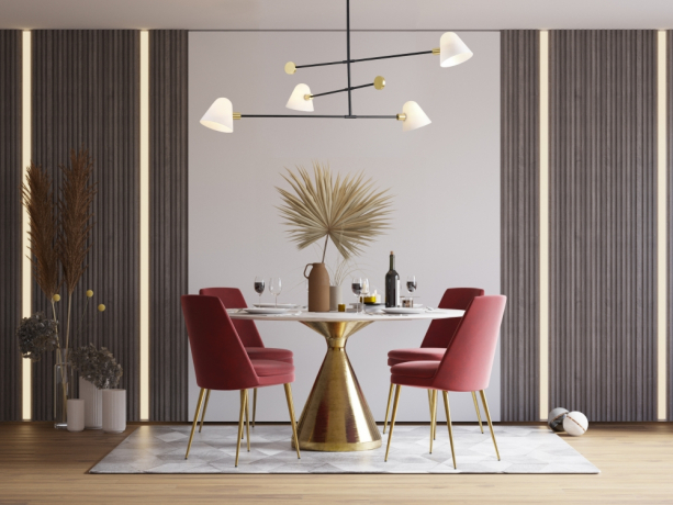 Люстра со светодиодными лампочками, комплект от Lustrof. №384972-616893 