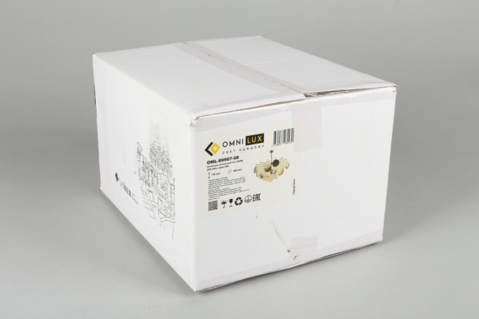 Люстра на штанге с лампочками Omnilux OML-89907-08+Lamps 