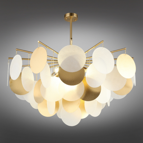 Люстра на штанге с лампочками Omnilux OML-89907-08+Lamps 