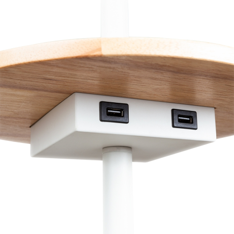 Торшер с подсветкой Arte Lamp Combo A4056PN-1WH 