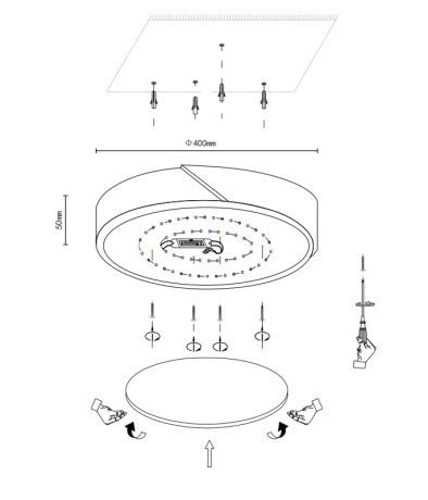 Накладной светильник Velante Velante 445-027-01 