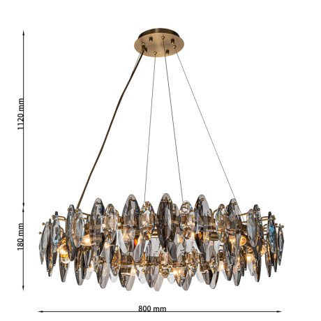 Подвесная люстра Favourite Glans 4303-12P 