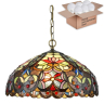 Подвесной светильник с лампочками Velante Тиффани 825-806-02+Lamps E27 P45 