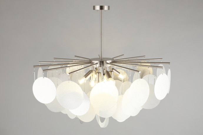 Люстра на штанге с лампочками Omnilux OML-89917-08+Lamps 