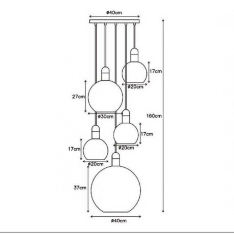 Подвесной светильник Lucide Julius 34438/05/65 