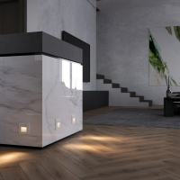 Заглушка для поста с подсветкой, без рамки Werkel белый W1154601