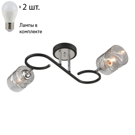 Потолочная люстра с лампочками Velante 235-107-02+Lamps E27 P45 