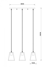 Подвесной светильник с лампочками Arte lamp A8030SP-3BK+Lamps