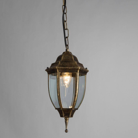 Уличный подвесной светильник с лампочкой Arte lamp A3151SO-1BN+Lamps