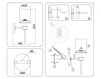 Бра Ambrella Light HIGH LIGHT LH72375