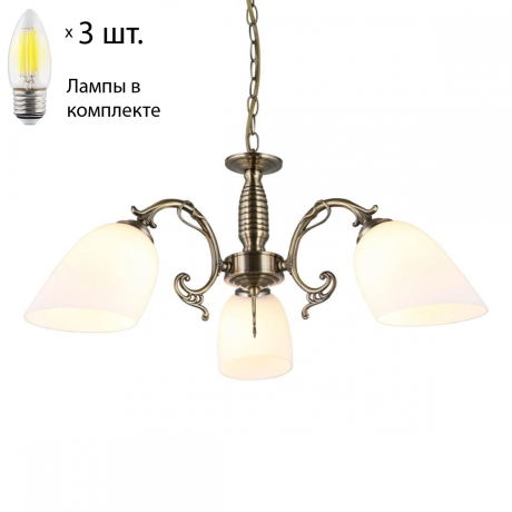 Люстра подвесная с лампочками Omnilux OML-56407-03+Lamps 