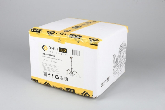 Люстра подвесная с лампочками Omnilux OML-56407-03+Lamps 