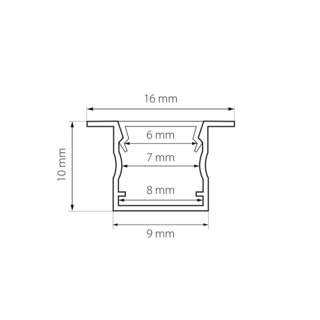 Короб встраиваемый Lightstar Profiled 419080 