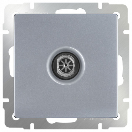 ТВ-розетка оконечная без рамки Werkel Серебряный WL06-TV 