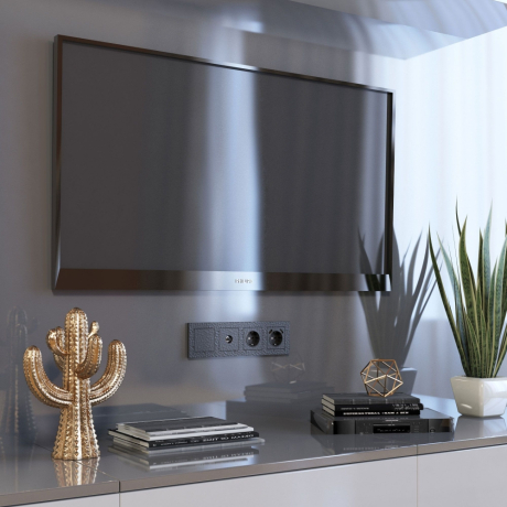 ТВ-розетка оконечная без рамки Werkel Hammer черный W1283008