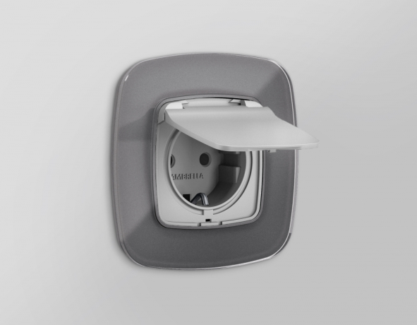 Рамка на 1 пост Ambrella Volt OMEGA OF320651