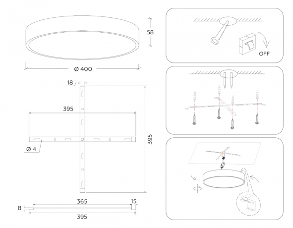 Накладной светильник Ambrella Light FV FV5530 