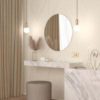 Выключатель двухклавишный без рамки Werkel шампань W1120011