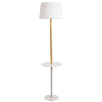Торшер с лампочкой Arte lamp Connor A2102PN-1WH+Lamps