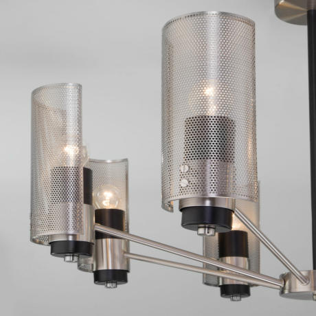 Люстра на штанге Eurosvet Grino 70139/8 никель 