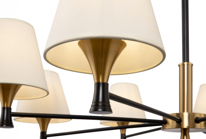 Люстра на штанге Freya Perfetto FR5098PL-08BBS 