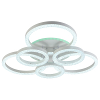 Светодиодная диммируемая люстра с ПДУ Profit Light 5894/3+3A WHT 168W+8W RGB