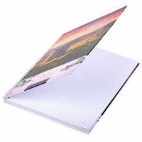 Нарушена упаковка!  <319647> Тетрадь А4, 80 л., BRAUBERG, гребень, клетка, обложка твердая, "Nature", 404054 (404054)