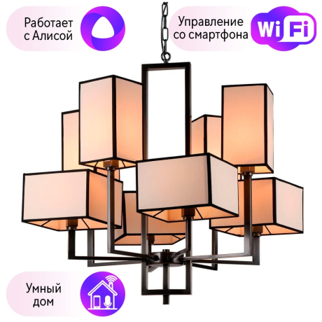 Подвесная люстра DIVINARE PORTA с поддержкой Алиса 5933/01 LM-8-A 