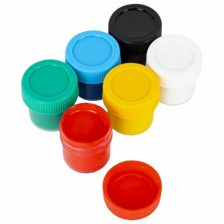 Нарушена упаковка!  <620663> Гуашь ЮНЛАНДИЯ "ШКОЛЬНАЯ", 6 цветов по 17,5 мл, 192382 (192382)