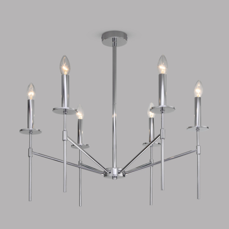 Люстра на штанге Eurosvet Anders 60142/6 хром 