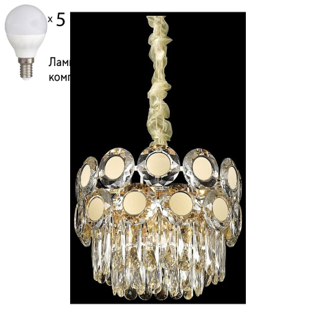 Подвесная люстра с лампочками Wertmark WE134.05.303+Lamps 