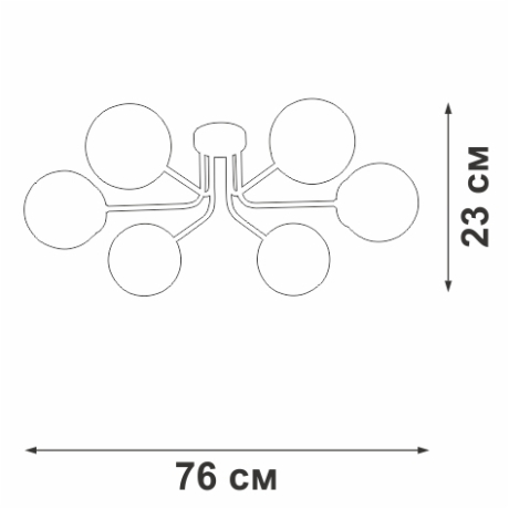 Потолочная люстра Vitaluce V4995 V4995-0/6PL 