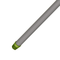 Нарушена упаковка!  <220711> Черенок для уборочного инвентаря 120 см, еврорезьба, металлопластик, цвет ассорти, YORK, 91020 (604551)