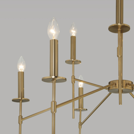 Люстра на штанге Eurosvet Anders 60142/9 латунь 