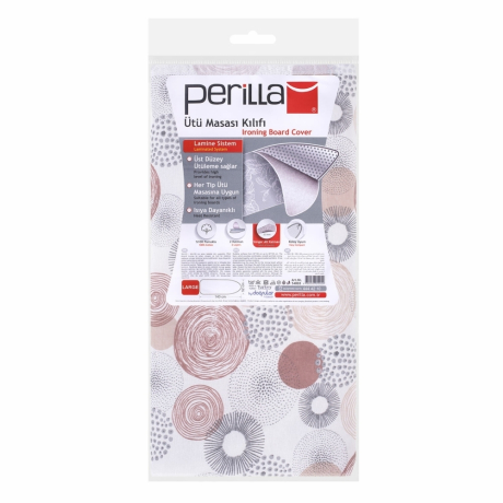 Нарушена упаковка!  <220752> Чехол для гладильной доски УНИВЕРСАЛЬНЫЙ, 140х52 см, БОЛЬШОЙ, цвет ассорти, Тефлон, DOGRULAR, UAB54003 (604614)