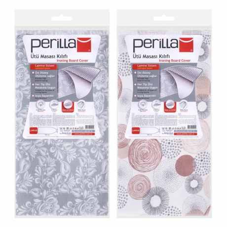 Нарушена упаковка!  <220752> Чехол для гладильной доски УНИВЕРСАЛЬНЫЙ, 140х52 см, БОЛЬШОЙ, цвет ассорти, Тефлон, DOGRULAR, UAB54003 (604614)
