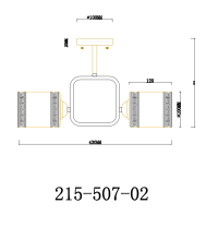 Потолочный светильник со светодиодными лампочками E27, комплект от Lustrof. №372276-623564