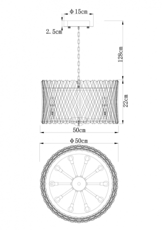Подвесной светильник Divinare Bivara 7567/18 SP-10 