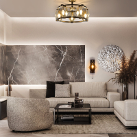 Потолочная люстра Eurosvet Aragon 60116/5 черный (a049425)