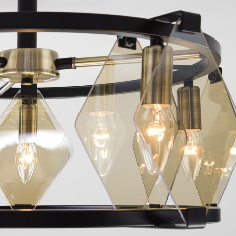 Потолочная люстра Eurosvet Aragon 60116/5 черный (a049425) 