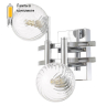 Бра в комплекте с Led лампами CRYSTAL LUX Luxury AP2 Chrome+Lamps 