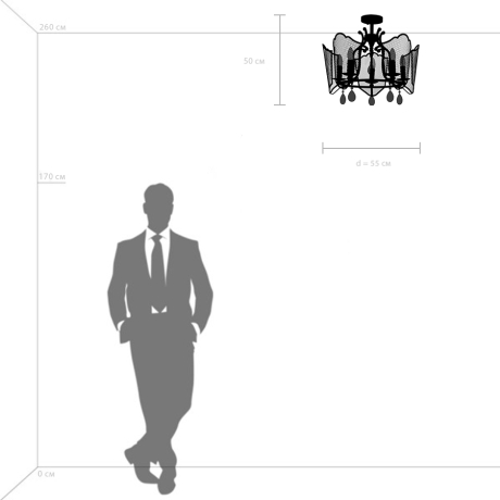 Потолочная люстра Lightstar с поддержкой Алисы, Castello 744057 