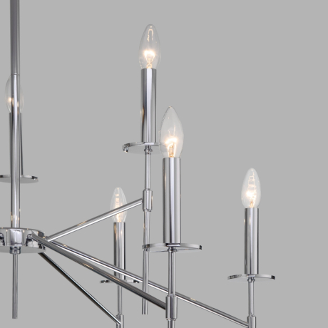 Люстра на штанге Eurosvet Anders 60142/9 хром 