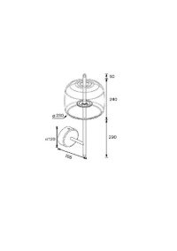 Бра Arte Lamp Padova A2404AP-1AM