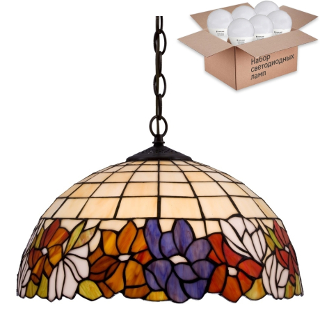 Подвесной светильник с лампочками Velante 813-806-02+Lamps E27 P45 