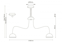 Подвесная люстра Lucia Tucci Natura Natura 064.6 Led